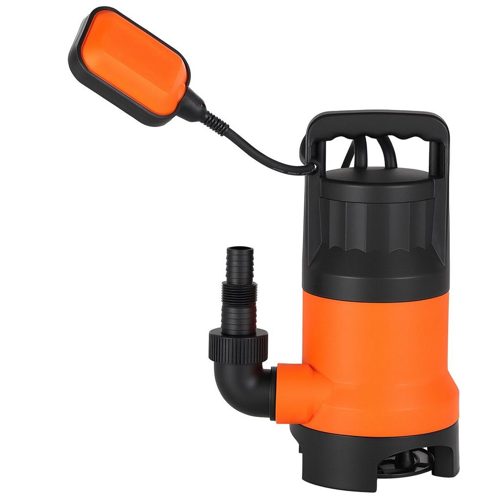 650W Submersible Sump Pump, 15000 L/H, PP-GF20 Submersible Sewage Dirty Clean Water Pump with Automatic Float Switch, Long Cord, 8M Max Lift, for