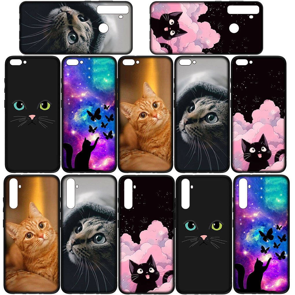For Motorola Moto Edge 70 60 50 G54 G86 Samsung Galaxy S25 iPhone 17 16 15 Xiaomi Redmi Note 14 13 Pro Max Phone Case Cartoon Cat Meow Lovely Cover