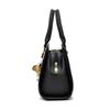 2025 New Handbags Large-capacity PU Waterproof Shoulder Bag Multi-layered Zipper Crossbody Bag Leisure Commuter Messenger Bag with Pendant