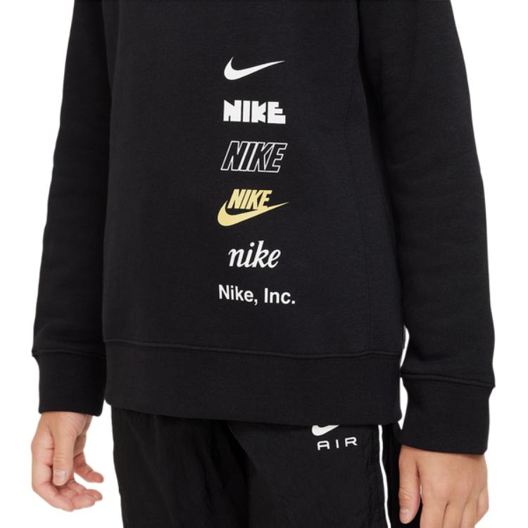 New Nike Sweatshirt Sportswear Black Kids' DX5162-010
