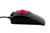 Glow USB Wired Ergonomic Backlit Ambidextrous High Performance Laser Trackball Made In the USA CST2545-5W (GL) (L-Trac Red) 5-Button (Black) -