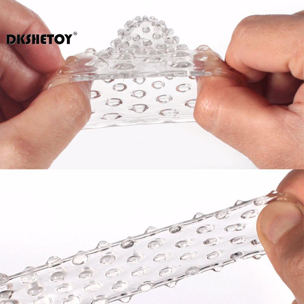 Clitoris stimulator Finger Sleeve condoms G Spot Massage Masturbation adult game Spike Dotted Condoms sex toys for couples