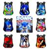 New Sonic Children's Backpack For Boys And Girls Cartoon Trendy School Bag Medium Size 20-35l Capacity
