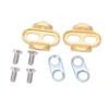 1Pair Bicycle Pedal Cleats Copper Bike Pedal Locking Plate Bike Upgraded Accessories