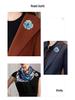 Chinese Camellia Brooch with Turquoise, High-End Corsage Sweater Chain, Women's Fashion Accessory