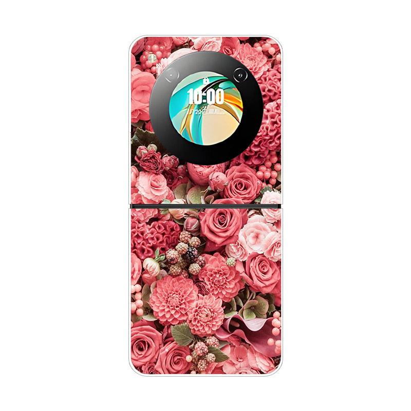 Etui For ZTE Nubia Flip NX724J Modne Malowane Przezroczyste Twarde PC Składane Pokrowiec For ZTE Libero Flip Przezroczyste Etui Funda