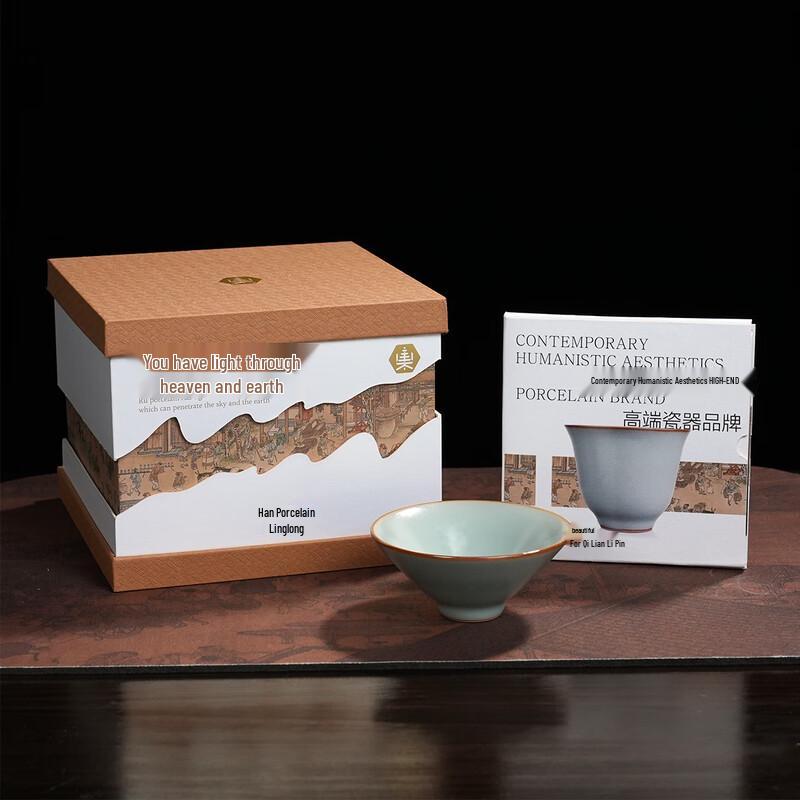 Guozhen Ru Porcelain Douli Teacup