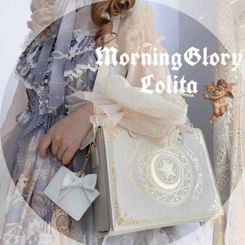 

New lolita bag original design star and moon magic book diagonal span shoulder flip lady sweet and elegant