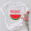 Watermelon Resist Shirts This Is Not A Watermelon Shirt HuUnisex Rights Tee Watermelon Flag Tshirt Trendy Unisex Short Sleeves Tops