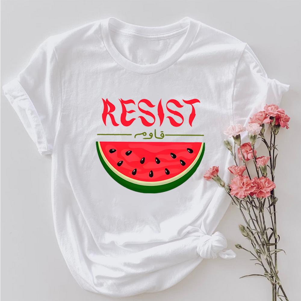 Watermelon Resist Shirts This Is Not A Watermelon Shirt HuUnisex Rights Tee Watermelon Flag Tshirt Trendy Unisex Short Sleeves Tops