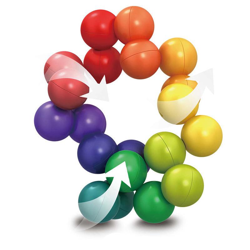 Speelgoed Regenboog Oneindigheid Sensorische Bal Fidget Voor Angst ADHD Kalmeren Stressverlichting Cadeaus Feestartikelen Kerstkous Vullers Kinderen