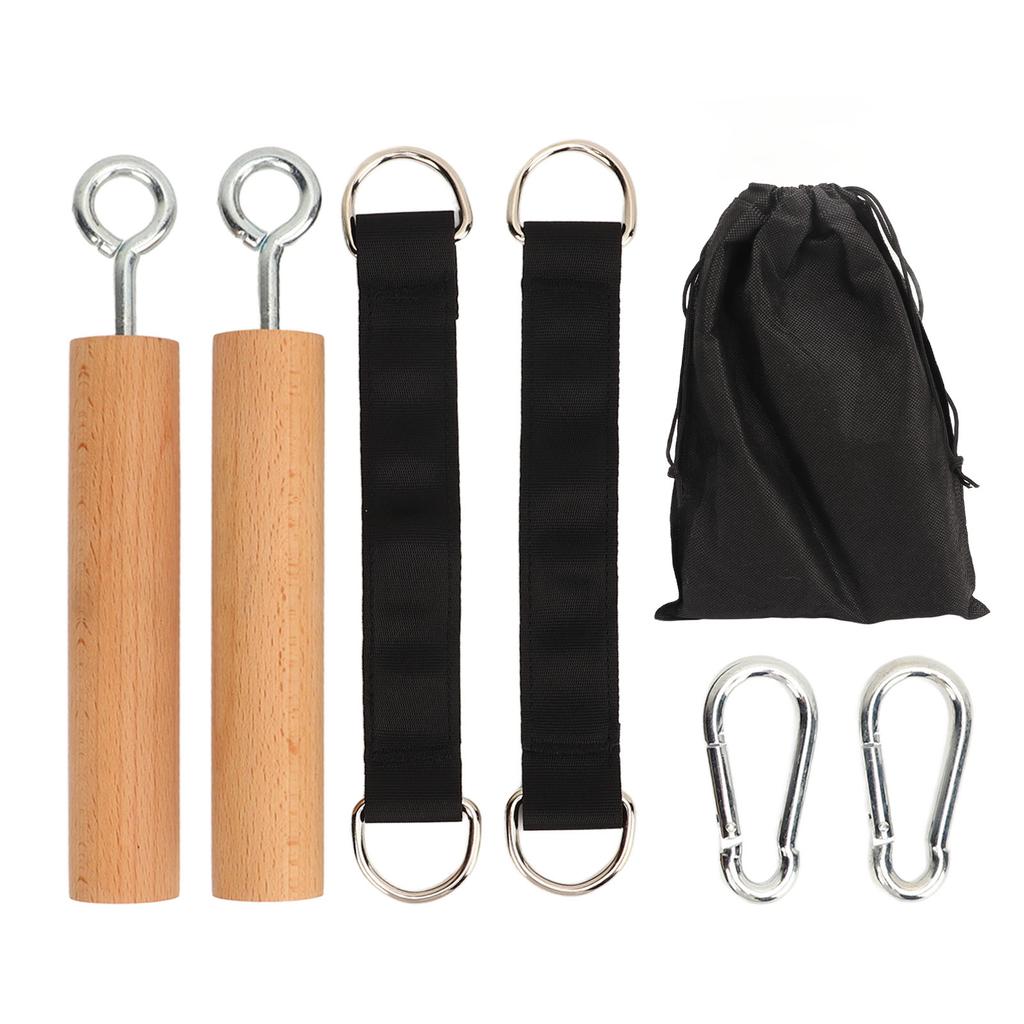 Wooden Pull Up Grips Comfortable Handles Build Muscle Strength Pull Up Climbing Hold Grips for Men
