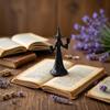 Halloween Witch Sculpture Candle Stand With  Base Durable Resin  For  Party