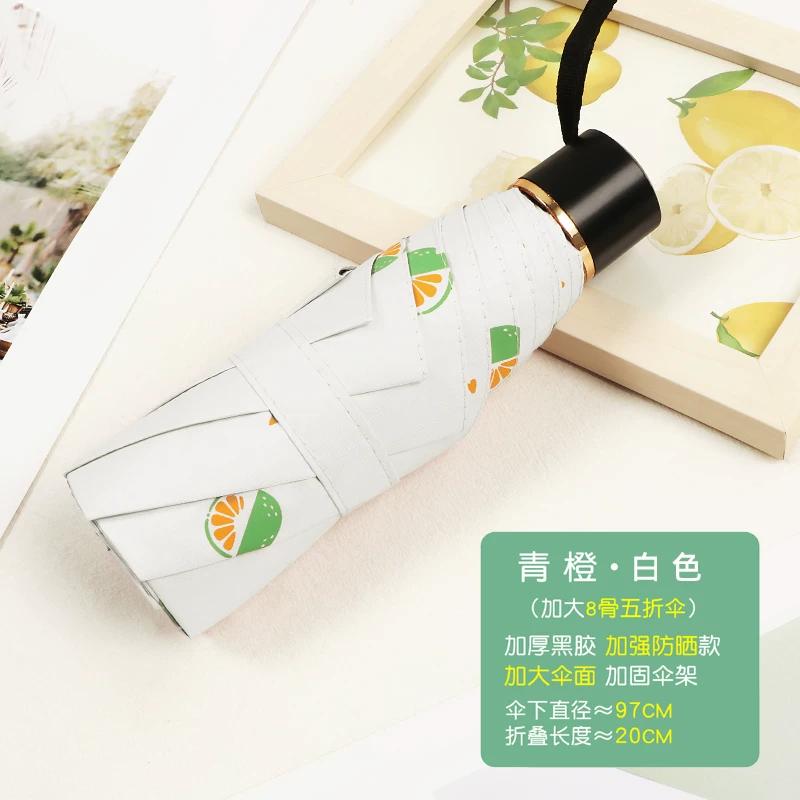 Ombrello da Bambina Carino con Stampa Pois Pieghevole Protezione Solare UV Automatico Pioggia e Sole Doppio Uso Ombrello da Sole