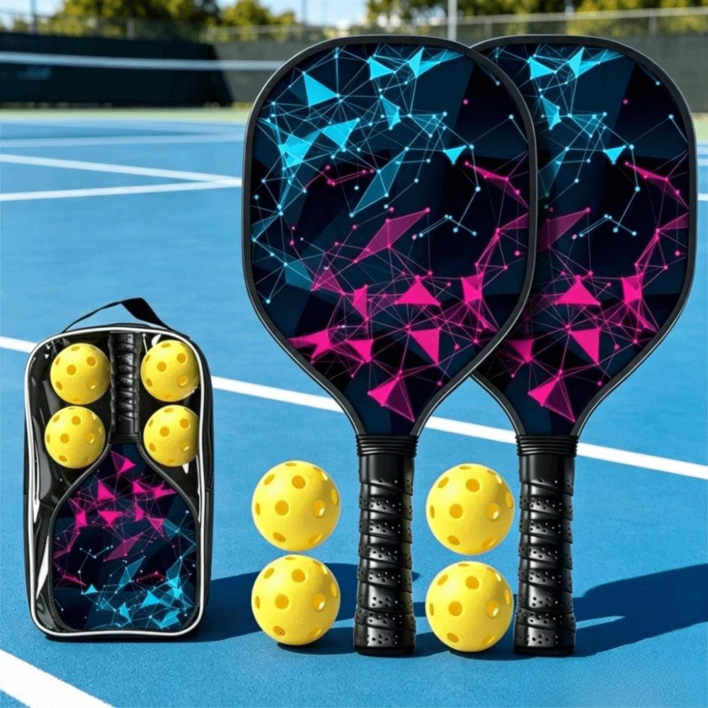 Breathable Pickleball Racket Set Non Slip Pickleball Racquets Set Pickleball Paddle Set  Outdoor