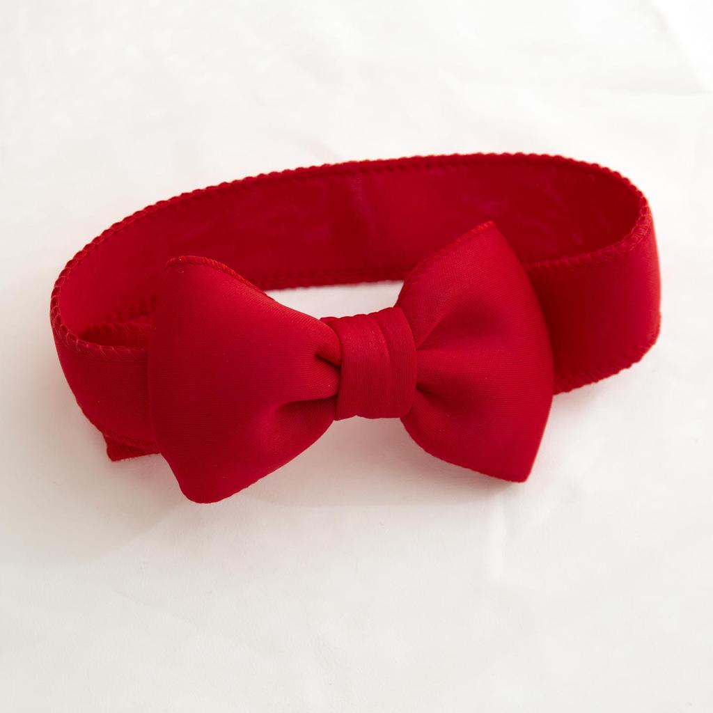Newborn Baby Girl Headdress: Big Bow Headband for Fontanel Protection, Birthday Outfit Accessory