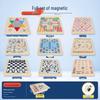 5-in-1 Magnetic Board Game Set: Go-Moku, Five-in-a-Row, Flying Chess, Checkers, and Beast Fighting Chess for Children