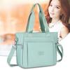 Versatile Women's Large Nylon Tote - Single-Shoulder, Simple Korean-Style Handbag for Shopping