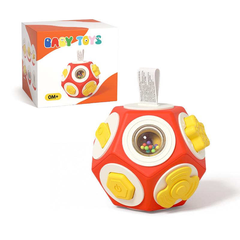 Busy Ball Educational Cube: Interactive Motor Skills Toy for Babies & Toddlers