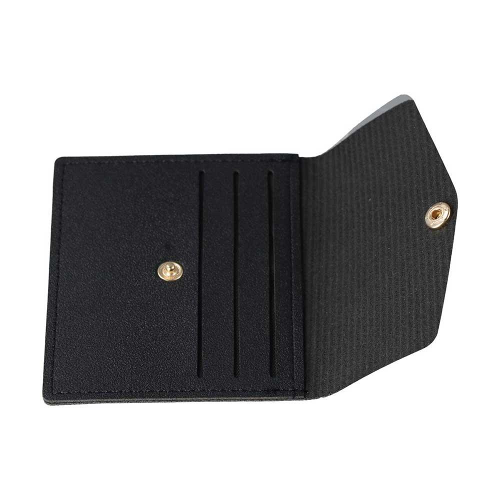 Korean Style Thin Envelope Card Bag Solid Color Snap Button Coin Purse Casual Mini Wallet  Travel