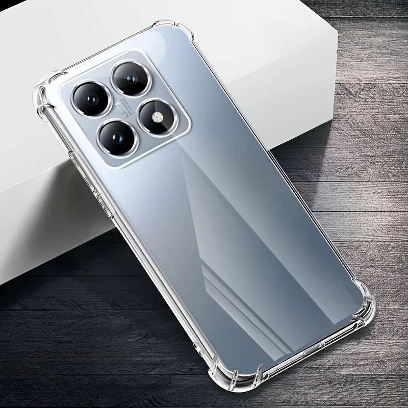 Transparent Phone Cases For Xiaomi Mi 14T 14TPro Pro Mi14T Mi14tPro Soft TPU Silicone Back Cover Clear Case Carcase Shell Capa