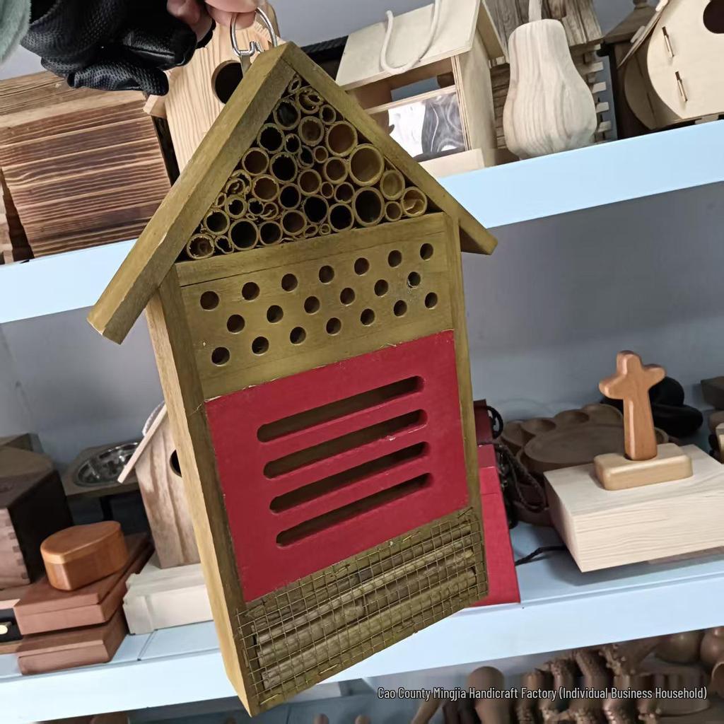 Multifunctional Wooden Insect Hotel for Garden Butterflies & Bees
