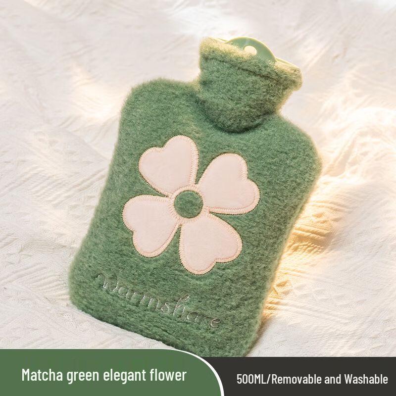 Four-Leaf Clover Plush Hot Water Bag