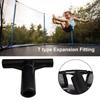 Trampoline T Joint Parts Protective Tube Quick Connect Trampoline Enclosure Replacement Thicken Durable Expansion Fittings Tube