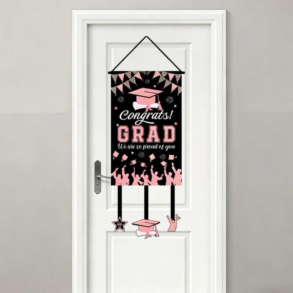 Photography Backdrop Graduation Door Flag Bachelor's Cap Graduation Decoration  Graduation Season