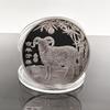 1pcs  Year Of The Goat Souvenir Coins 2027 Zodiac Goat Collectible Coins New Year Gift Goat Metal Crafts Art Display Decor