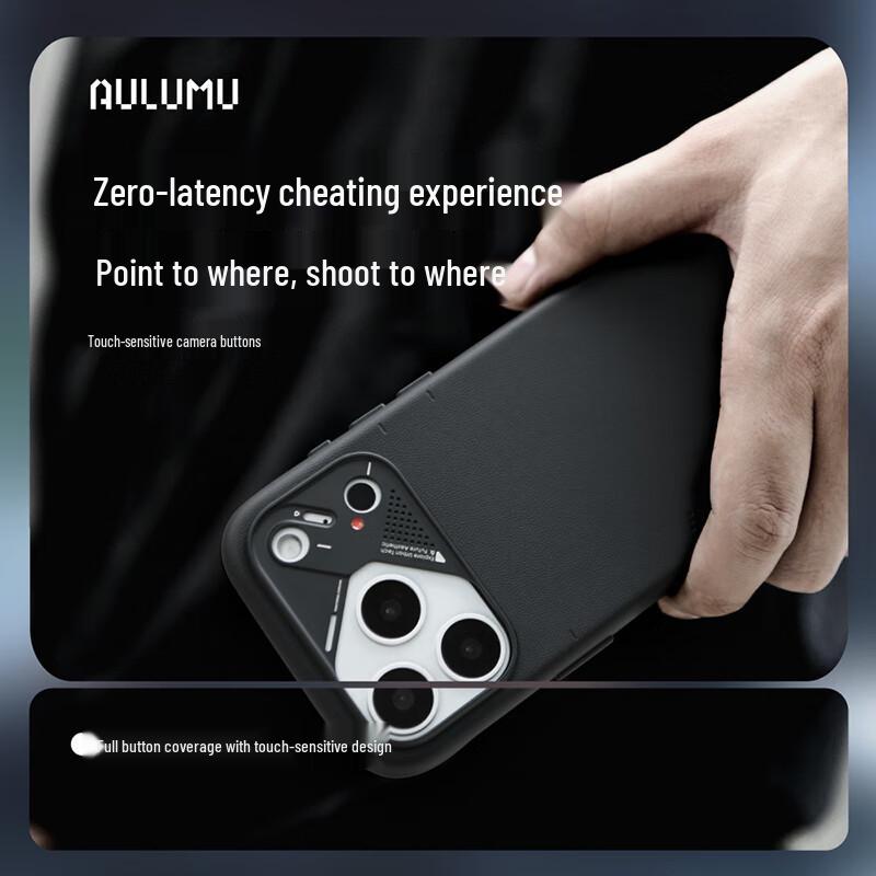 AULUMU Skórzane etui na telefon iPhone 17 Pro MagSafe