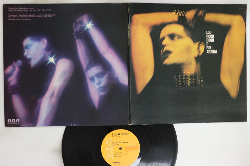 LP Record LOU REED - Rock N Roll Animal APL10472 RCA Victor 1974 US Rock Used