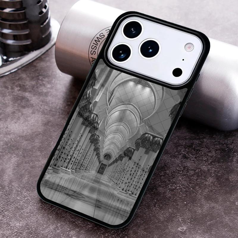 Arabic Muslim Mosque Building Phone Case For iPhone 17 16 15 14 13 12 11 Pro Max Plus 17Air Soft Silicone Cover