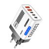 5 in 1 GaN Charger Adapter 5 Port Wall Charger Adapter 3PD 2USB Fast Charger Adapter  Travel Use