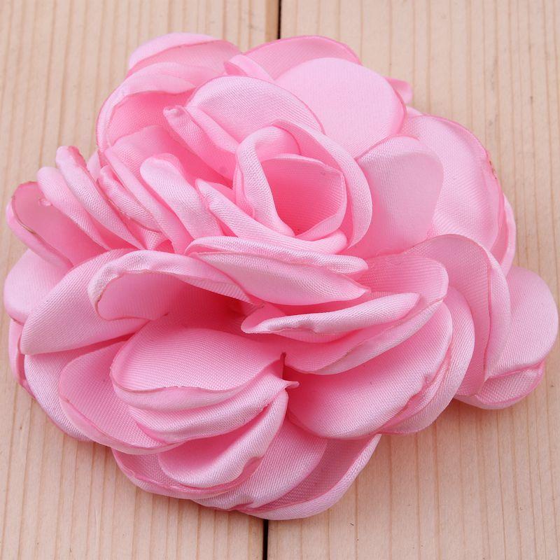 5pcs/lot 8CM 20 Colors Newborn Vintage Soft Artificial Fabric Flowers Bouquet For Wedding Bride Garland Home Flores Cloth Hat