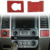 Red Carbon Power Outlet Panel & 4WD Switch Cover Trim Decor For Ford F150 15-20