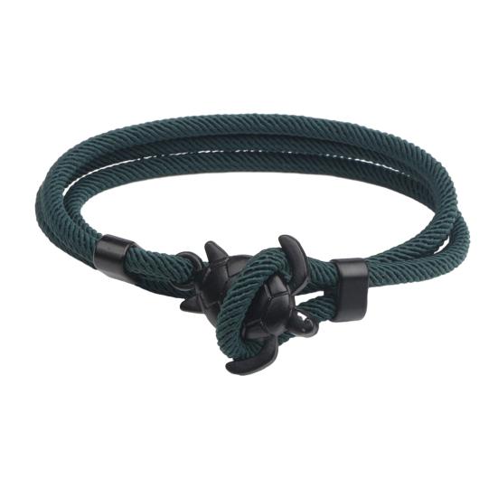 Couple Bracelet 3 Layers Handmade Long Solid Color Braided Rope Multi-colors Gift Soft Sea Turtle Charm Women Bracelet Fashion Jewelry