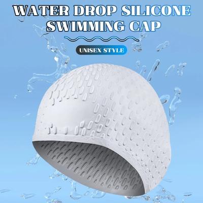 Water Sports Bubble Swim Cap Protect Ear Swimming Head Cover Quality Fashion Bathing Cap