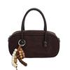 2025 Niche Suede Solid Color Boston Bag: Stylish Versatile Women's Crossbody & Shoulder Handbag