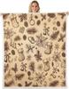 Cartoon Santa Claus Blankets,Merry Christmas Throw Blanket for Kids Girls Boys Teens Room Decor,Snowflake Gingerbread Fleece