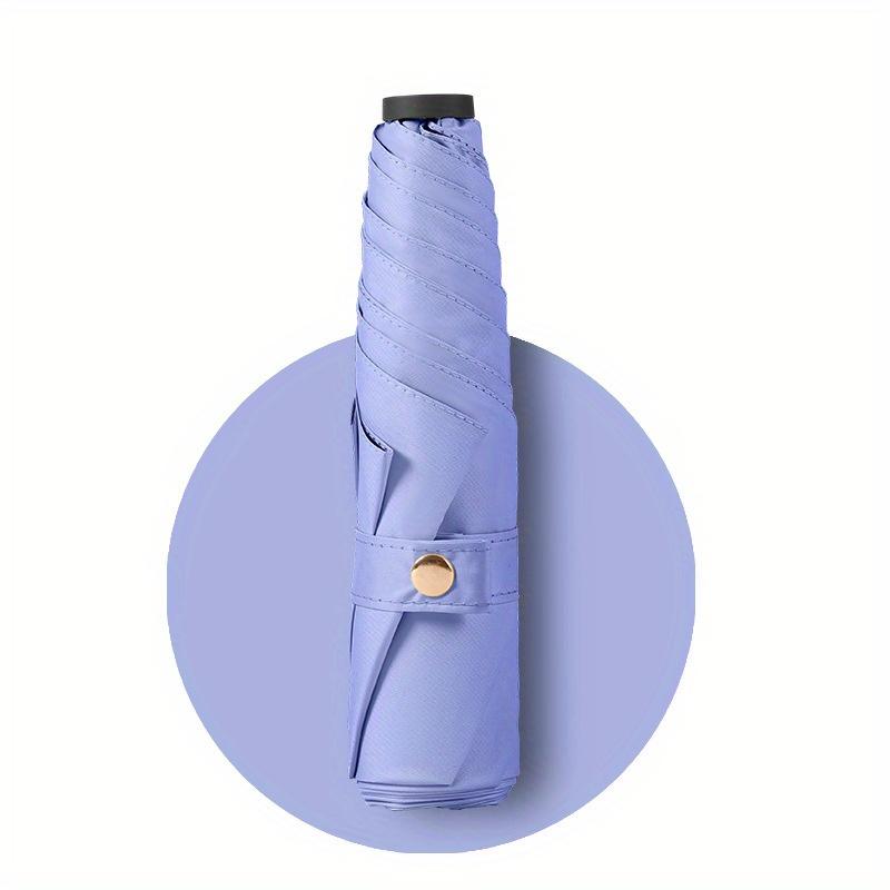 

Ультралегкий зонт UPF50+ из углеродного волокна, защита от солнца и УФ-лучей, портативный зонт, виниловый складной зонт от дождя, карманный зонт-карандаш Iron&6K фиолетовый