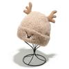 2025 autumn and winter new wool hat cartoon cute elk horn warm thickened knitted hat Christmas hat women