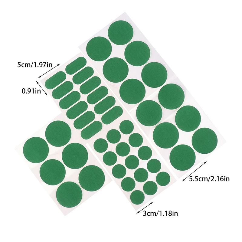 2Sheets Green Round Self Adhesive Pool Table Cloth Patch Repair Sticker Snooker Mending Patch Billiard Table Stickers Kit