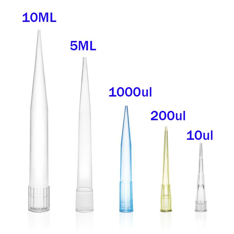 Laboratory Pipette Tips 10ul 200ul 1000ul 5ML 10ML Micropipette Disposable Plastic Pipette Tips Scientific Experiment Equipment 10ul     1000pcs
