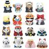 8PCS/Set One Piece Cos Cat Action Figure Toy Wanno Country Kaidou Jinbe Cake Decoration Kozuki Oden Ornaments