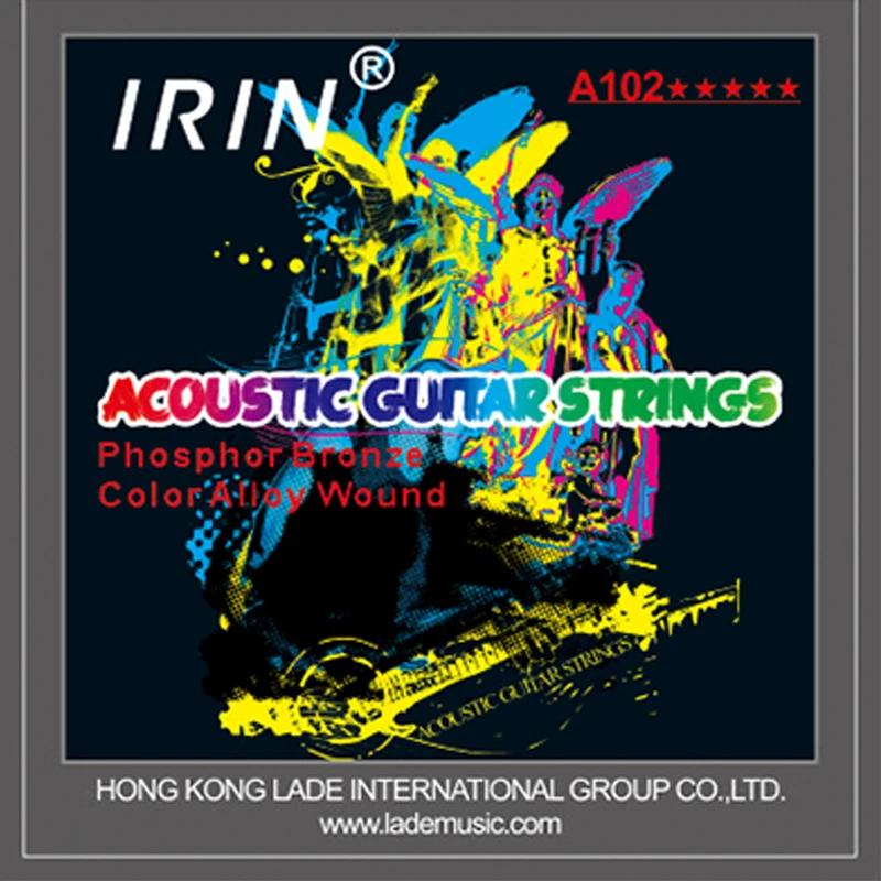 IRIN Acoustic Guitar Strings Stainless Steel Wire Rustproof Guitarra Strings Acoustic Guitar Portable Accessories