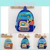 Excavator Kids Backpack For Preschool Boys Girls Waterproof Lightweight School Bag