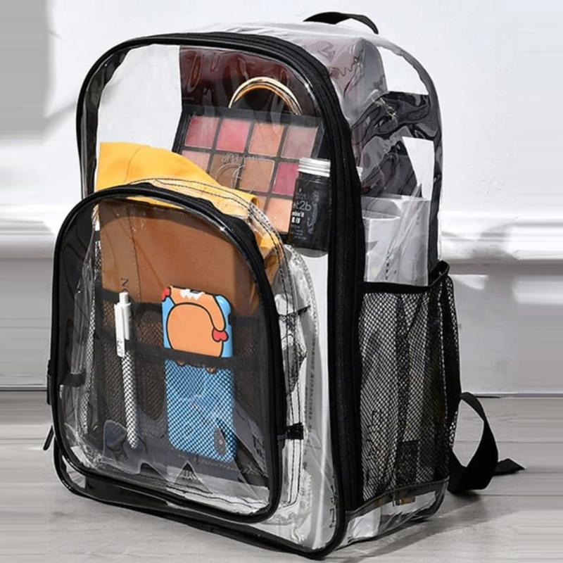 Transparent Backpack Waterproof PVC Storage Bag Large Capacity Student Backpack
