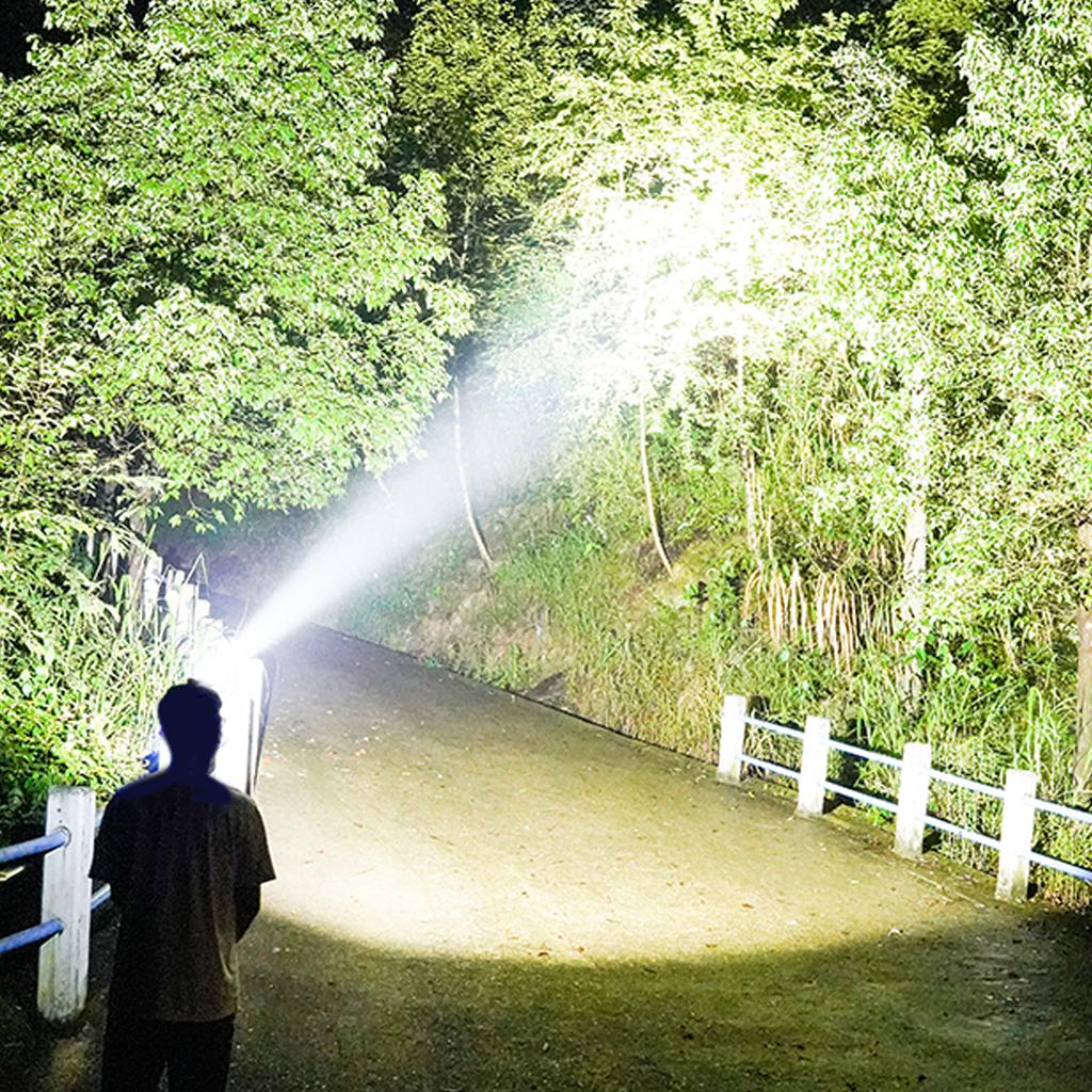 LED Head Lamp Outdoor Flashlight Headlamps with Adjustable Headband Far Near Double Light 180  Degrees