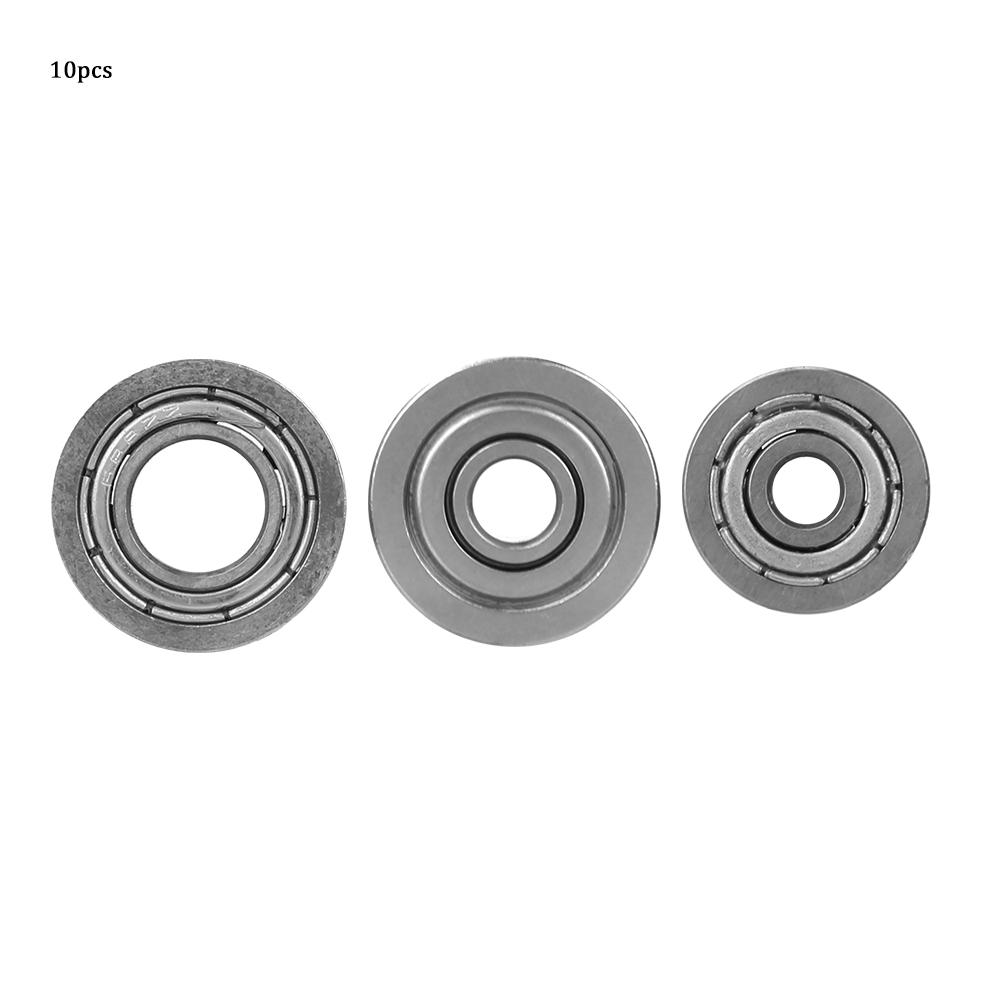 10pcs Premium Bearing Steel Miniature Flange Ball Bearing Flanged